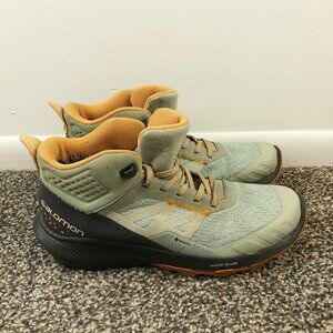 Salomon OUTpulse Mid GTX Boots Womens 8.5 Waterproof Hiking Trail shoe 415938